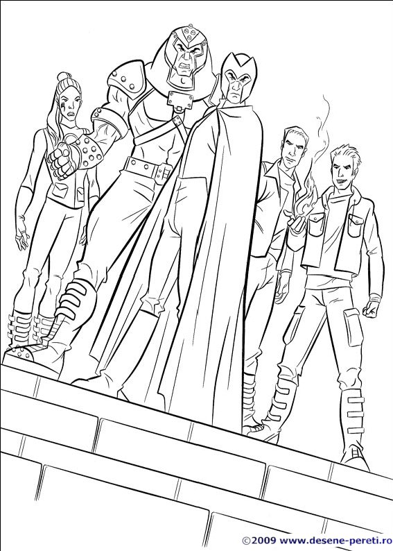 x-men desene colorat